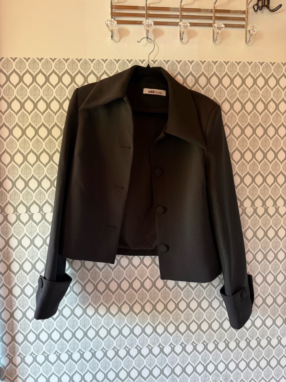 Odd Muse Ultimate Cropped Blazer Black